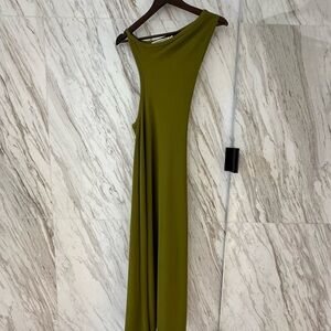 Christopher Esber Cut Out Olive Green Dress